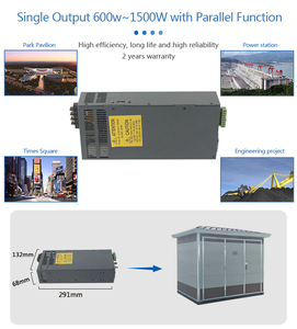 Fuente de alimentación de 600W 220V a 48V Convertidor de CA a CC 12.5A 500W Potencia de salida 60Hz Frecuencia 12V Salida única - Product Image 4