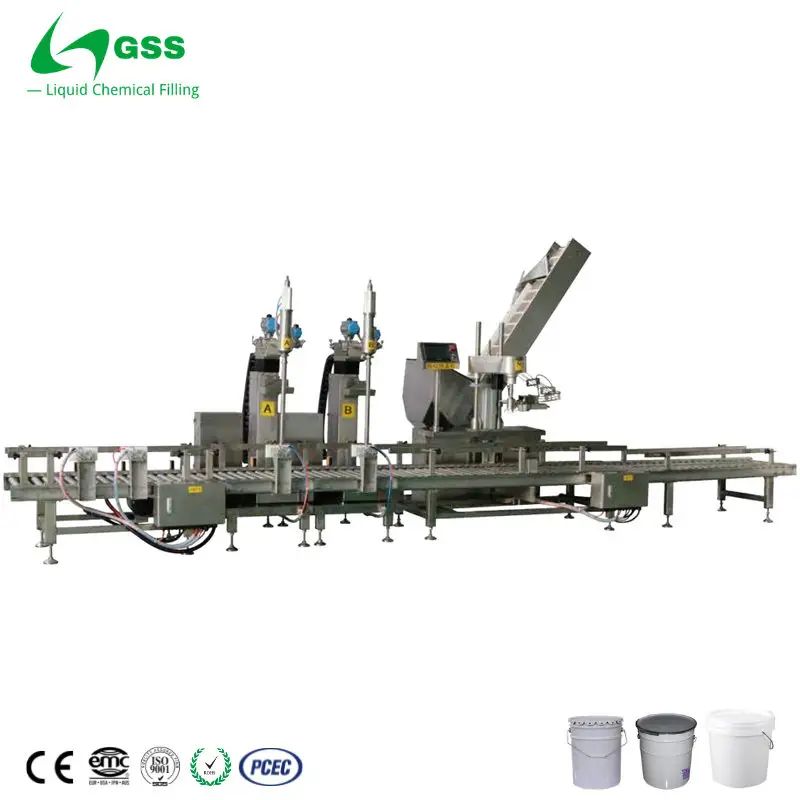 Máquina de llenado y etiquetado de líquidos, GSS