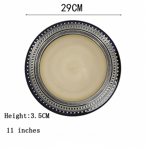 Assiette plate de 11 pouces