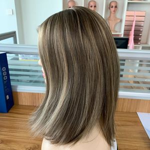青岛工厂真正的天然欧洲人发 Sheitel 犹太假发与丝绸上衣 - Product Image 5