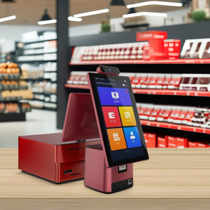 Liverdol 15.6 inch Màn hình kép tất cả-trong-một hệ thống POS Tiền mặt đăng ký POS Máy với máy in và máy ảnh cho siêu thị - Product Image 4