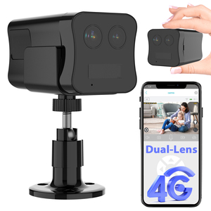Çift Lens 1080p Mini IP güvenlik kamera gece görüş taşınabilir 4G hareket dedektörü uyarısı özelleştirilebilir ODM CMOS sensör H.265 Video - Product Image 1