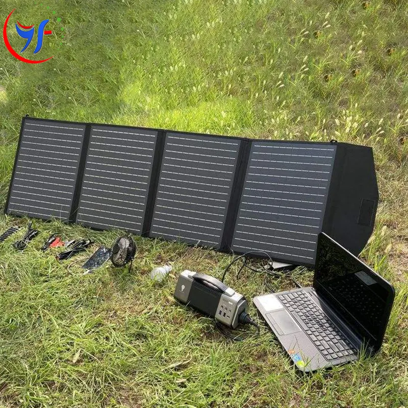 Da esterno portatile pieghevole pannello solare caricabatterie 120W pieghevole modulo solare per il sistema solare portatile