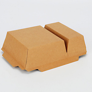 可回收食品级防油牛皮纸托盘外卖容器矩形食品保温托盘 - Product Image 5