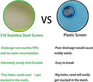 <strong>Easy</strong> Rinse & Drain Plastic <strong>Sprouting</strong> Lids for Wide Mouth Mason Jars