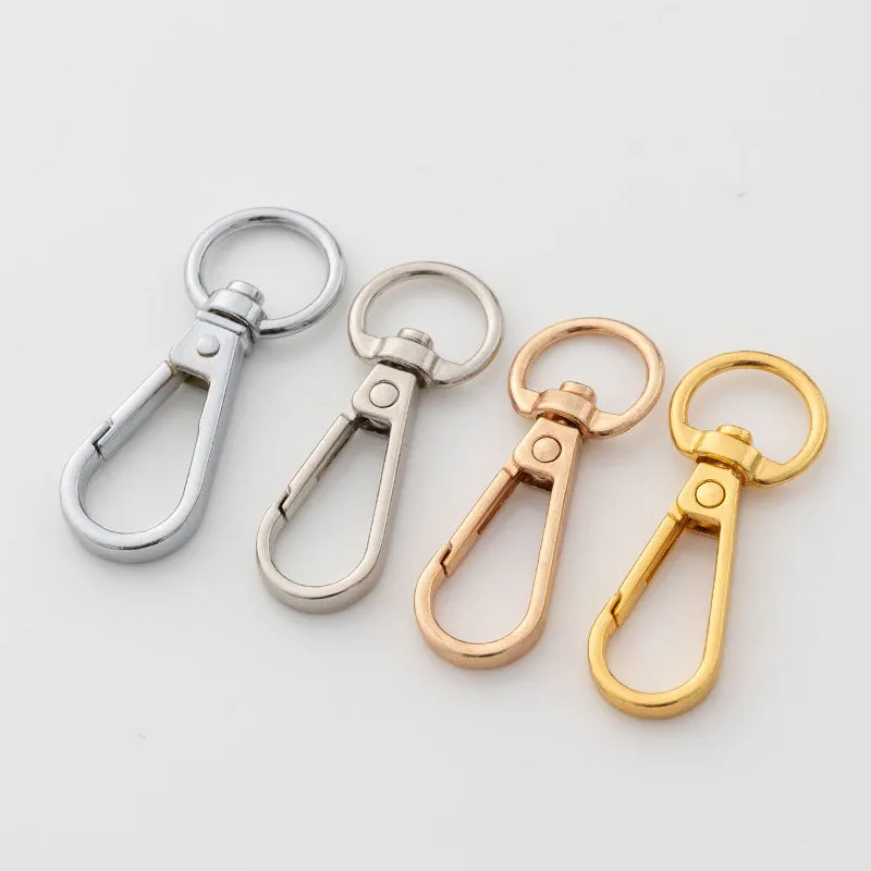 Porte-clés en métal de forme personnalisée, anneaux, accessoires de bricolage, couleur unie, anneau plat fendu, crochet de porte-clés pour porte-clés/