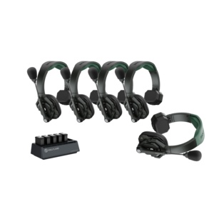 Solidcom SE Pro 5S <strong>5</strong>-Person Broadcast <strong>Intercom</strong> <strong>System</strong> with Noise Cancelling Headset 400m Transmission Range - Product Image 2