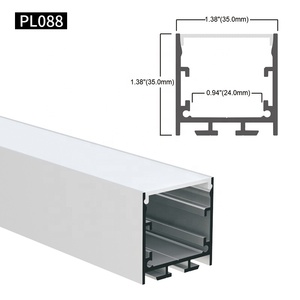 Yeni süspansiyon kolye lineer <span class=keywords><strong>LED</strong></span> şerit ışık 6063 Alu kanal ekstrüzyon PC difüzör yüzey <span class=keywords><strong>LED</strong></span> alüminyum profil