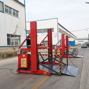 Plataforma de carga de camión contenedor móvil de 2 toneladas, mesas elevadoras de carga, rampa de muelle de descarga hidráulica para camiones contenedores