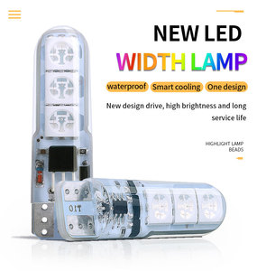 自動LED照明システムカラフルなRGBW5W 5050 SMDカードーム読書灯T10LED電球 (リモコン付き) - Product Image 2