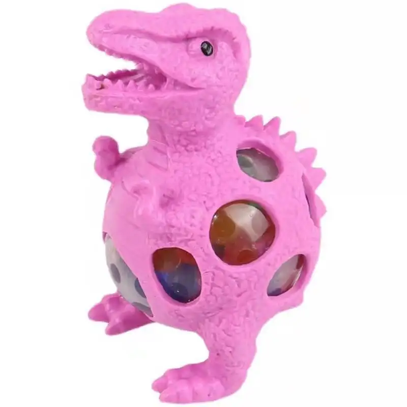 Soododo Nova Venda Anti-stress Fidget Pequeno Dinossauro Uva Bola Toy TPR Squishy Squeeze Ball
