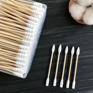 Fabrika sıcak satış özelleştirilebilir organik kozmetik kulak tek kullanımlık yüksek kaliteli doğal bambu pamuk swablar - Product Image 2
