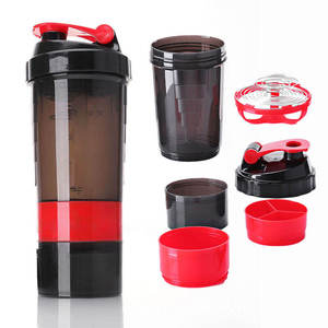 Ý tưởng 2025 quà tặng phong cách mới biểu tượng tùy chỉnh nhựa Shaker chai phòng tập thể dục thể thao Protein Shaker chai 500ml Lắc chai nước BPA Shakers - Product Image 5