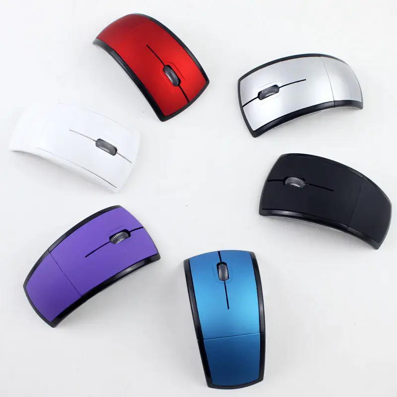 Mouse pieghevole senza fili best seller del Computer senza fili Logo personalizzato tastiera portatile DPI mouse senza fili adatto per PC portatile