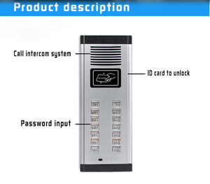 Audio Electric <strong>Intercom</strong> 12v Access Control Power Supply Multi Apartment Audio <strong>Intercom</strong> Door Phone <strong>System</strong> - Product Image 2