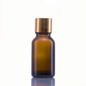 卸売りラウンドグロスアンバーブラウングラスボトルスクリューキャップ付きエッセンシャルオイル用5ml 10ml 15ml 20ml 30ml 50ml 100ml - Product Image 4