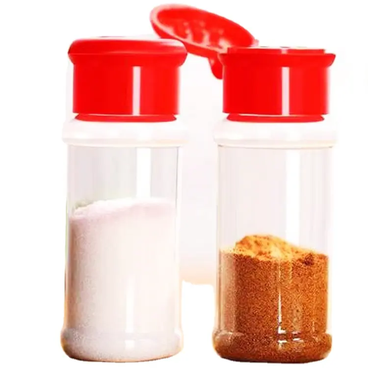 100ml 150ml plastica spezie sale pepe agitatori erba cucina condimento barattolo BBQ bottiglia di aceto con Flip Top coperchio produttore