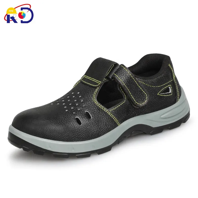Summer anti piercing leather safety work shoes