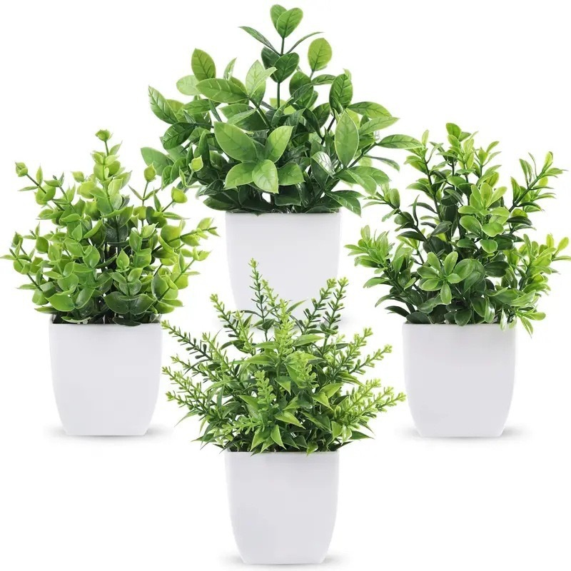 Un ensemble de 4 pots dans l'image principale (bassin carré)