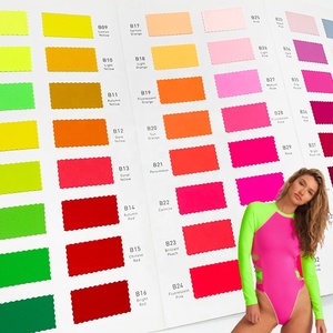 Cổ Phiếu Rất Nhiều Đồng Bằng Nhuộm Nhanh Chóng Khô Cao Co Giãn Tùy Chỉnh Màu Sắc Nylon <span class=keywords><strong>Spandex</strong></span> Vải Mặc Bikini Khiêu Vũ Mặc Dresses Đồ Bơi Vải - Product Image 1