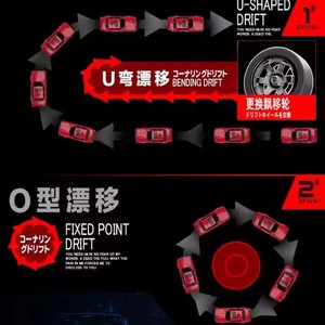 1/16 ölçekli Retro uzaktan kumanda araba 4x4 sürüklenme spor ESP jiroskop ile 4WD & LED ışık hızlı 30 km/h hız RC arabalar - Product Image 5