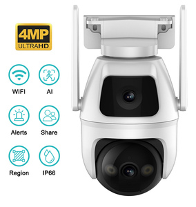 3MP HD Dome güvenlik ekipmanları WIFi gece görüş ESeeCloud App CMOS sensörü ile bağlı çift Lens kamera - Product Image 3