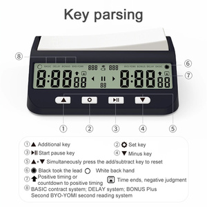 Professional Chess <strong>Clock</strong> Multi Functional Digital Watch Accurate <strong>Count</strong> up <strong>Count</strong> Down <strong>Timer</strong> Board Game Stopwatch - Product Image 6