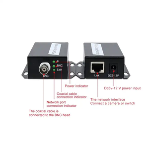 Metal <strong>Camera</strong> Network Signal <strong>IP</strong> Extender RJ45 to <strong>BNC</strong> Network to Coaxial Transmitter for CCTV System - Product Image 4