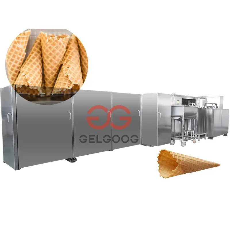 Fabricante automático industrial do cone do sorvete assador waffle máquina de fazer cone do sorvete
