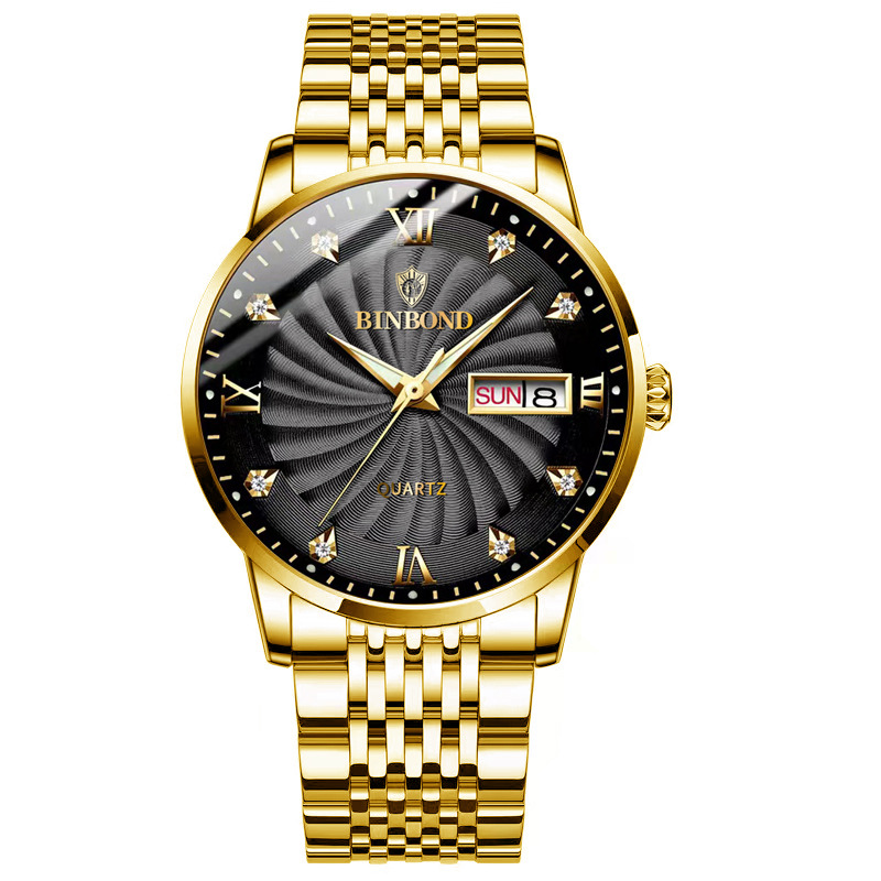 steel-gold black
