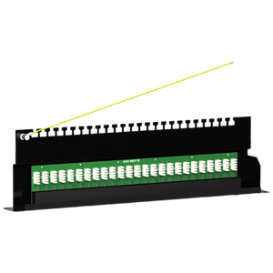 Panel de conexión de telefonía de montaje en rack 1U de 25 puertos | Cableado universal de telecomunicaciones para centros de datos y redes empresariales - Product Image 3