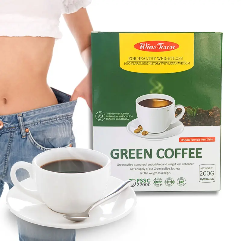 Kazanır kasaba yeşil kahve çay ekstresi tozu ince yeşil kahve kilo kaybı Garcina gargia yağ brülör ile cafe