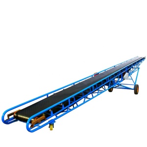 Customized 600mm Width Fertilizer Movable Belt Conveyor <strong>System</strong> With Wheels for Truck <strong>Loading</strong> <strong>Unloading</strong> - Product Image 2