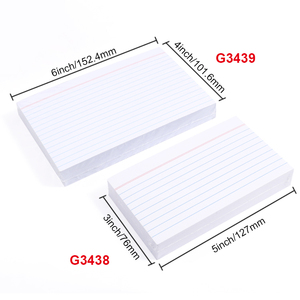 Le schede Foska ha governato 100 impacchettano le schede Note rivestite di bianco 180 le schede Flash GSM per studiare la presa di appunti e la lista delle cose da fare - Product Image 2