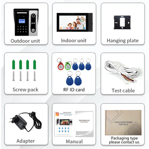 Tuya <strong>Touch</strong> Screen 4 Wire <strong>Intercom</strong> Wired Video <strong>Intercom</strong> Doorbell <strong>System</strong> 7 Inch Video <strong>Intercom</strong> for Villa - Product Image 6