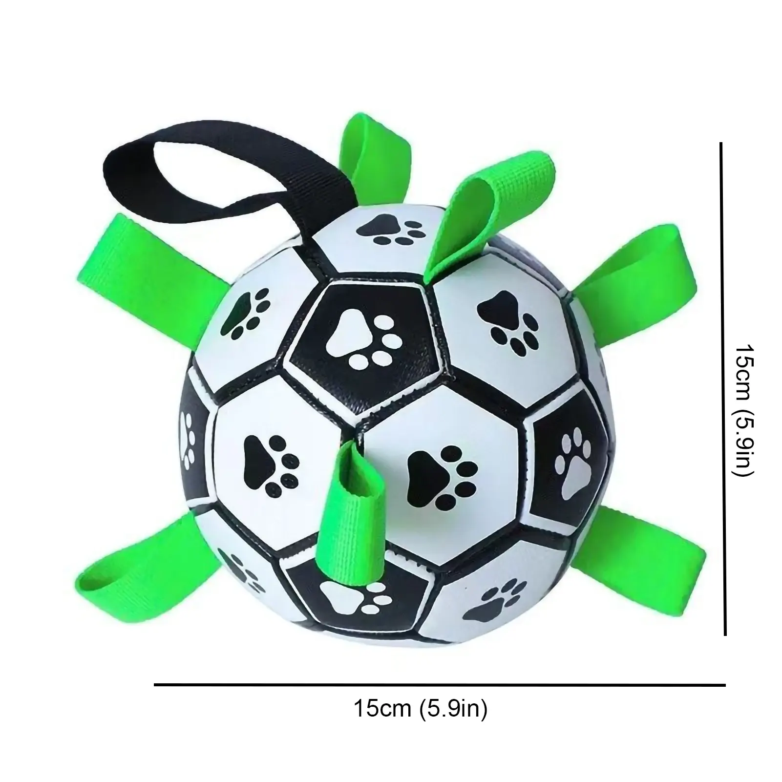 Giocattolo interattivo del calcio del cane pallone da calcio gonfiato giocattolo di addestramento per cani all'aperto Border Collie palle grandi cani Pet forniture