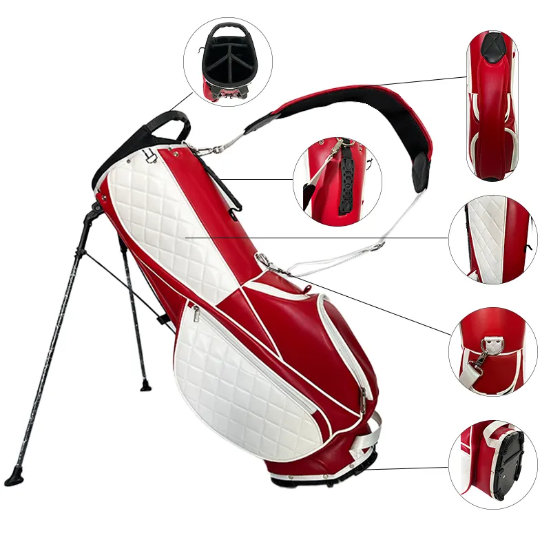 New design polyester portable OEM personalized custom golf bag with legs