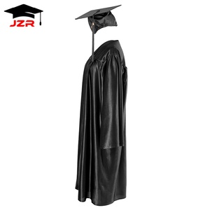 2025 hoàng gia màu xanh sáng bóng đại học và trường trung học tốt nghiệp Áo choàng và mũ chất lượng tốt nhất bán buôn đồng phục học sinh - Product Image 5