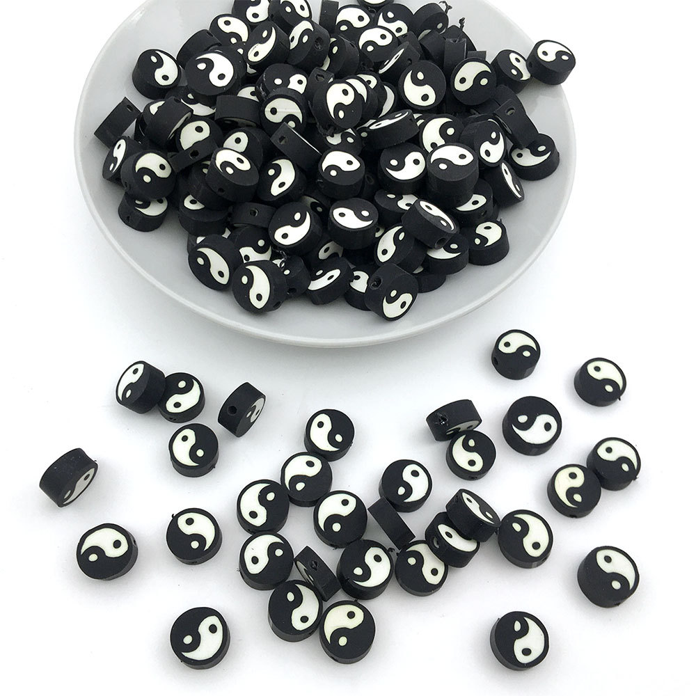 100 potins doux poterie noir et blanc-14050