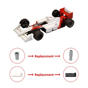 Funbuild klasik tuğla oyuncaklar MP4-4 yarış araba modeli çocuklar doğum günü hediyeleri için 1/8 ölçekli F1 yapı taşları Set - Product Image 5