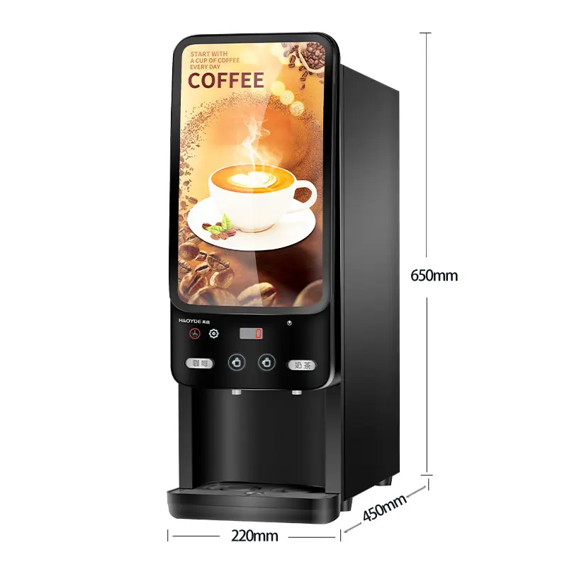 1L çözünebilir kahve toz yapma makinesi buz kahve otomatı makineleri otomatik çok fonksiyonlu 4 in 1 kahve yapma makinesi