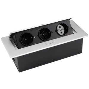Caja de alimentación emergente de la UE, enchufe emergente de escritorio amortiguado con conexión de salida de conferencia USB, corriente nominal de 16A/10A, enchufe estándar de Reino Unido/EE. UU. - Product Image 1