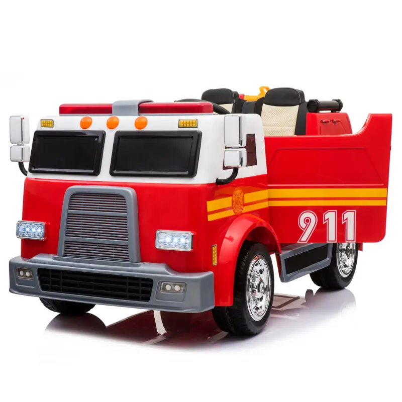 Voiture camion de pompiers pour enfants, véhicule rc électronique à batterie 12V, 2019