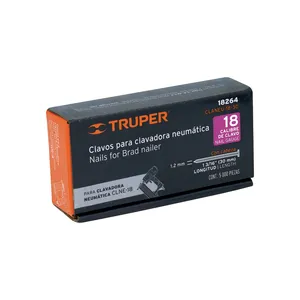 Truper CLNE-18 Common Nail 5000 Clavos Calibre 18 30 mm Flat Head with Diamond Point Carton Packing for Construction - Product Image 2