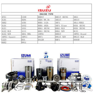 Izumi ชุดซ่อม6RB1T 6SD1 6HE1T 6BG1 6BD1แท้สำหรับรถอิซุมิอะไหล่ซ่อมเครื่องยนต์ดีเซลสำหรับรถอีซูซุ