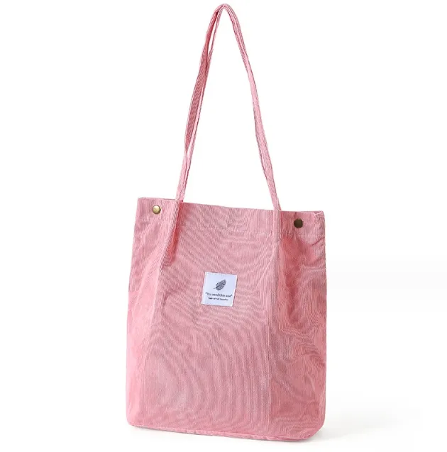 حقيبة يد للتسوق قماشية مخصصة مقاومة للماء قابلة للطي لحمل الملابس اليومية مع حقيبة مكياج قماشية من منفذ المصنع