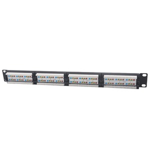 GETEKnet 24 puertos Patch Panel RJ45 CAT6 CAT5E 24 puertos 19 pulgadas 1U datos Internet Lan CAT 6 5E RJ45 panel de conexión de red - Product Image 2