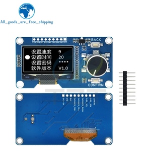 TZT 0.96/1.3 inç OLED ekran modülü düğme EC11 döner kodlayıcı IIC arayüzü ile Arduino için LCD ekran