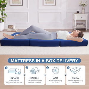 睡眠および病院用医療マットレス折りたたみ式メモリーフォーム患者および高齢者ケアのための快適さ - Product Image 3