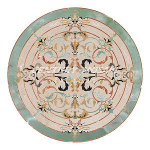 Centurymosaic bán buôn Vòng tròn vuông đá cẩm thạch huy chương bằng tia nước Gạch Mosaic mẫu thiết kế cho tầng Thái Lan nhà máy - Product Image 5